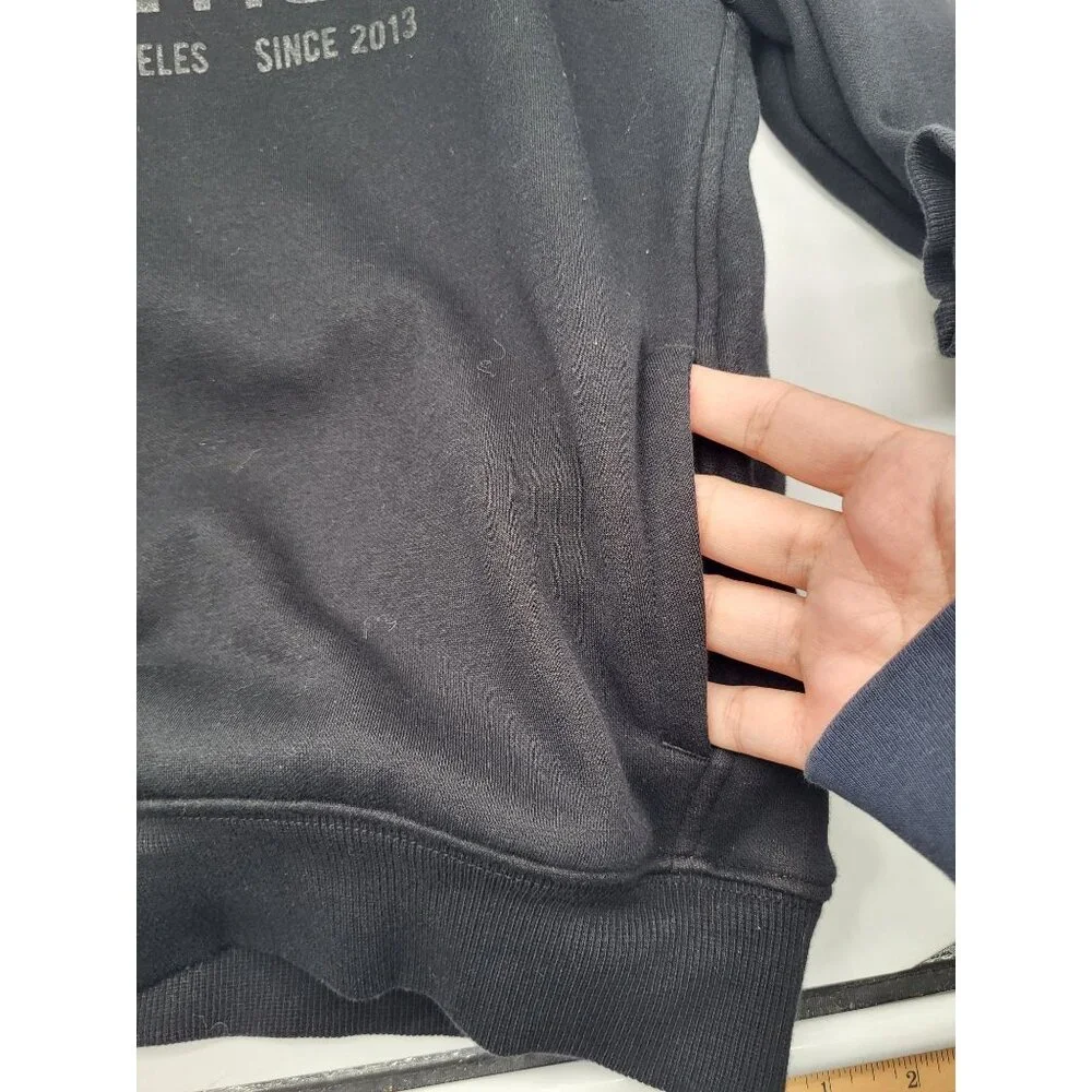 FABLETICS The Kids Unisex Go-To Hoodie Black Logo Sweatshirt SZ Small 6/7 - Picture 7 of 8